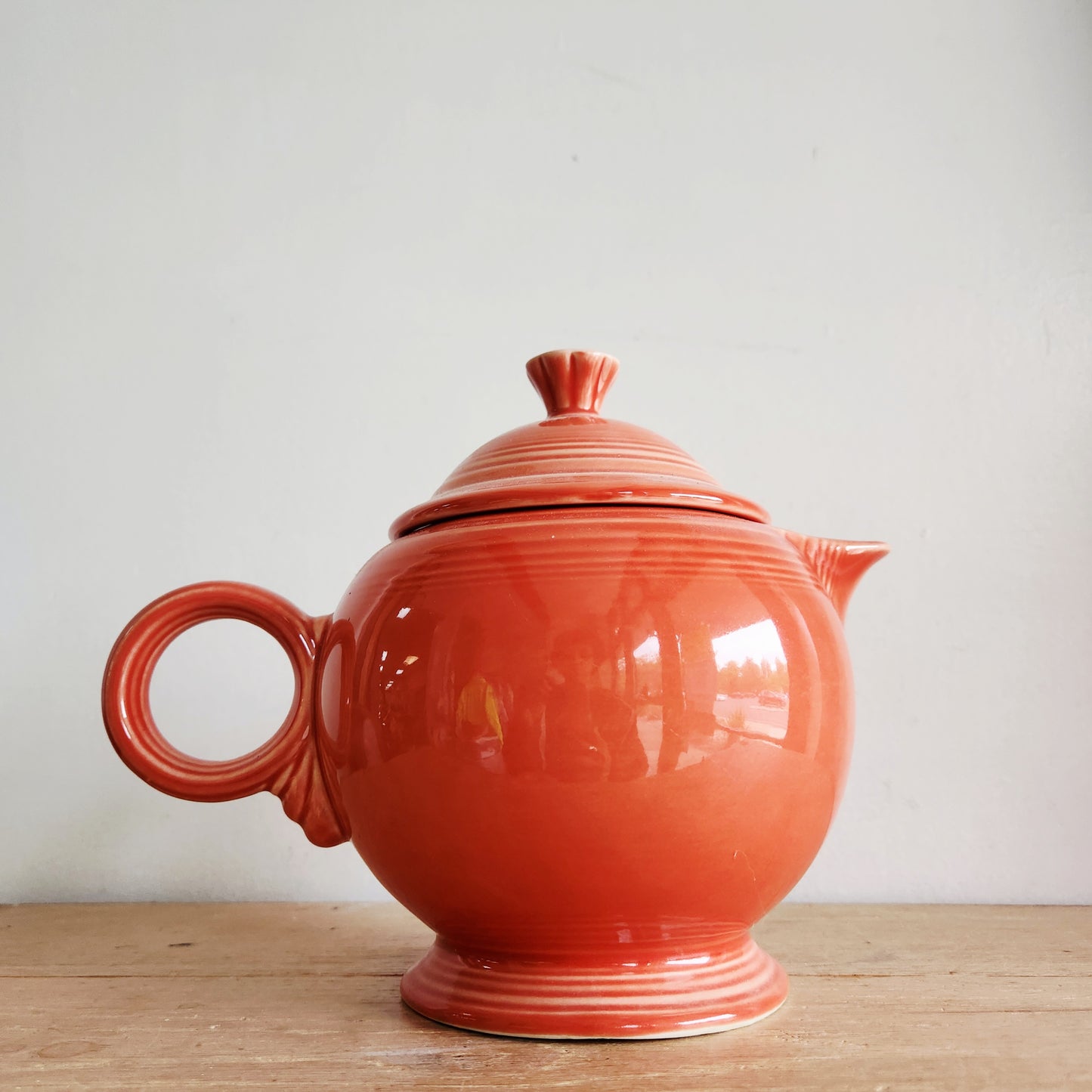 Vintage Fiestaware Persimmon Teapot Size L