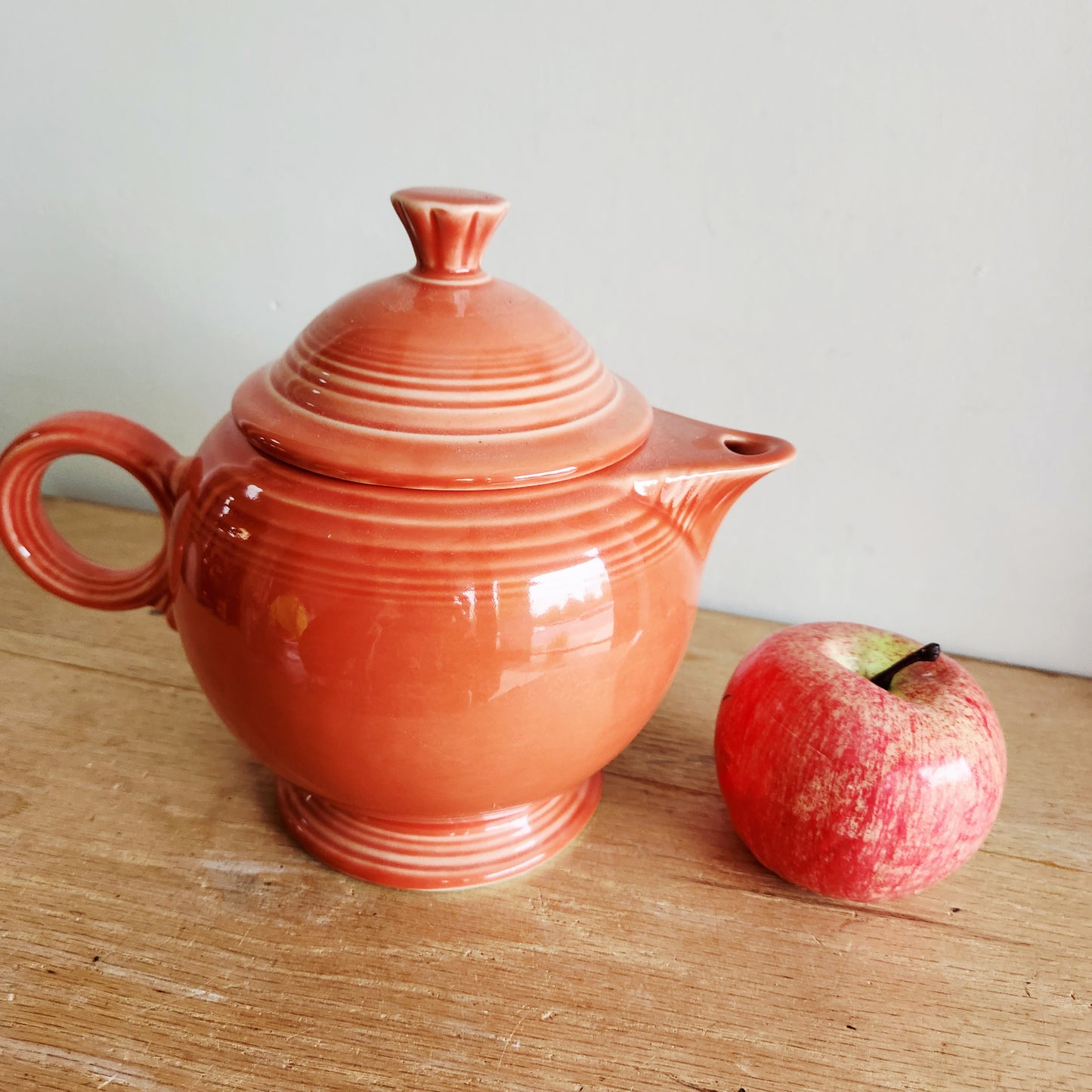 Vintage Fiestaware Persimmon Teapot Size L