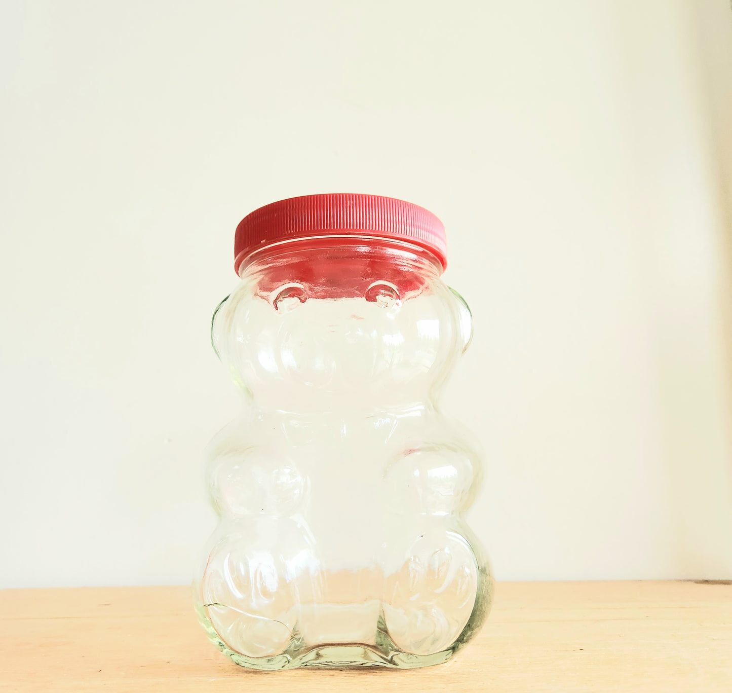 Vintage Kraft Peanut Butter Bear Jar Glass