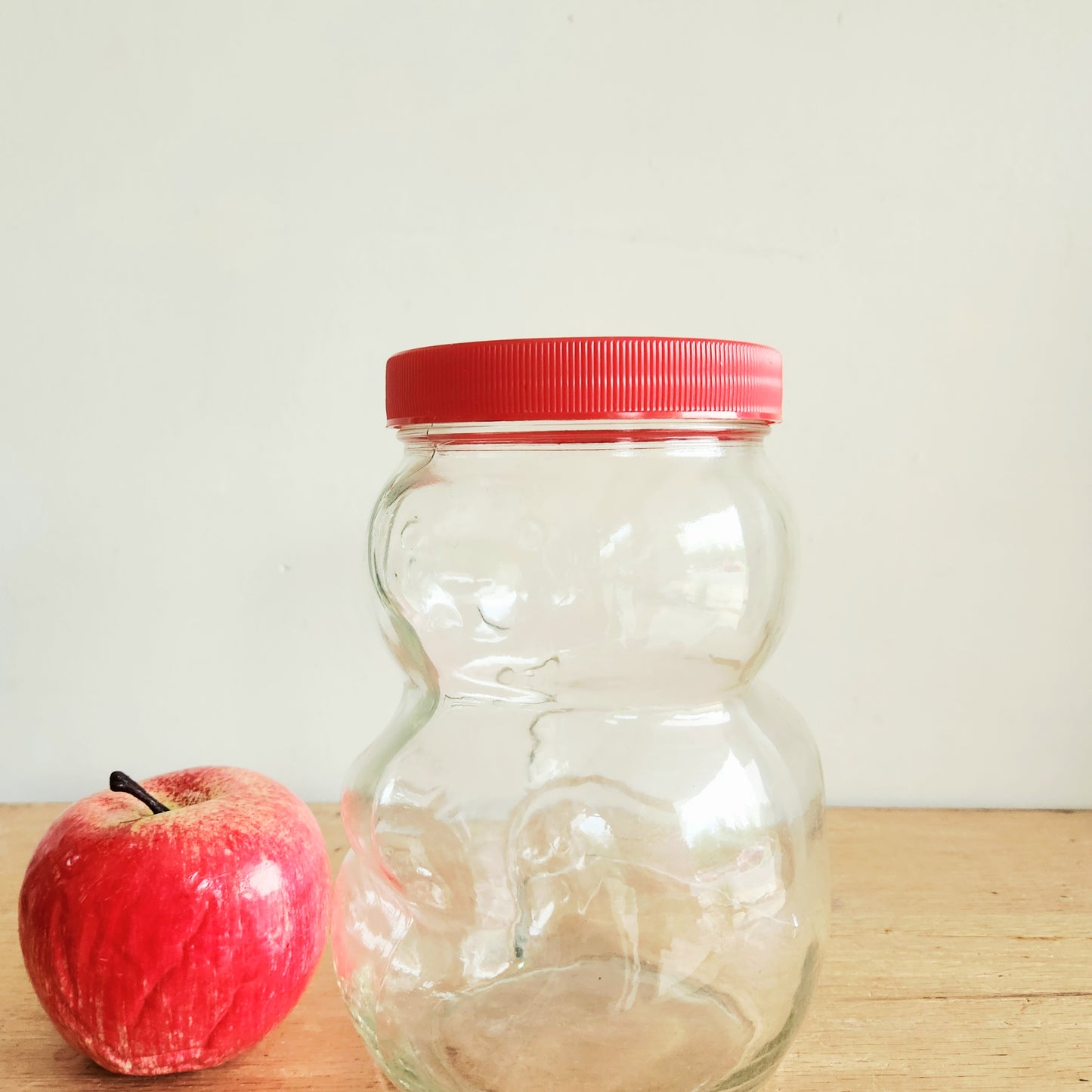 Vintage Kraft Peanut Butter Bear Jar Glass