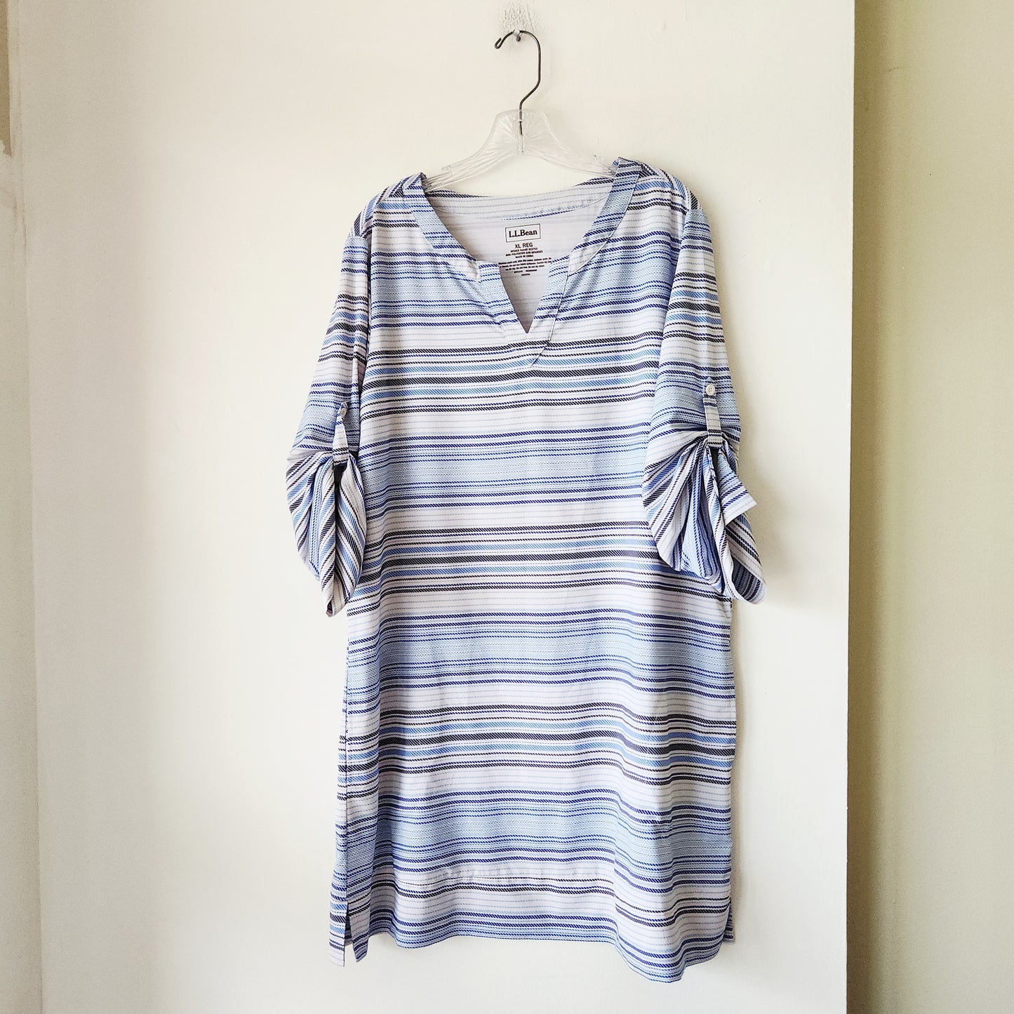 LL Bean Striped Cover Up Dress - XL