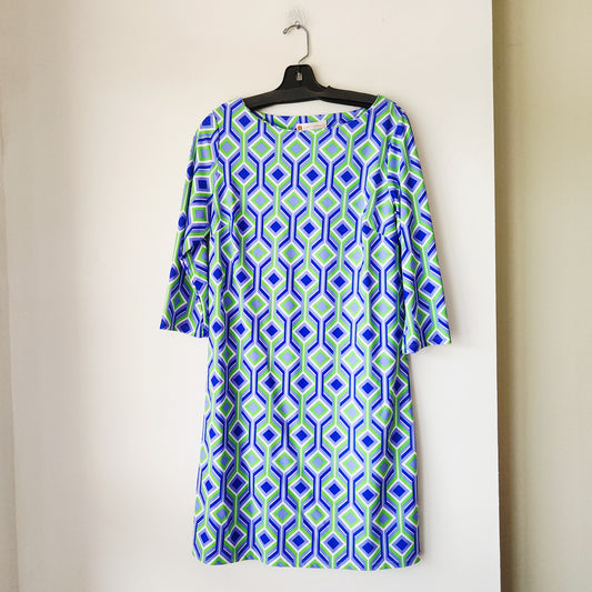 Jude Connally Nylon Pattern Dress - L