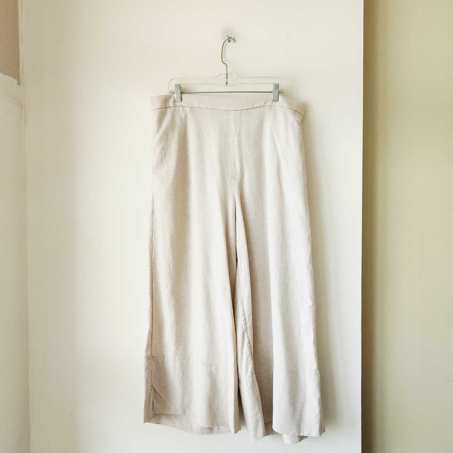 Banana Republic Factory Linen Blend Wide Leg Cropped Pants - XL