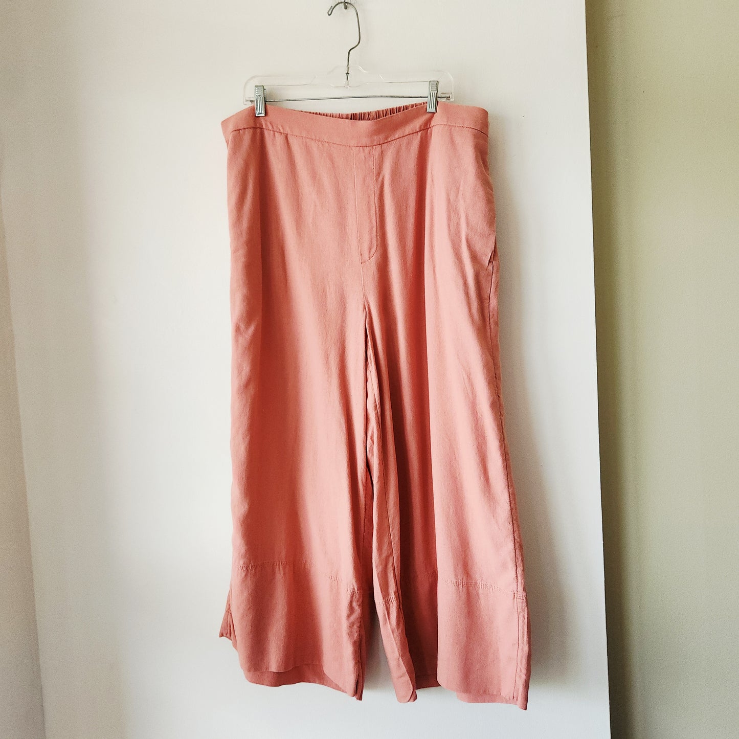 Banana Republic Factory Linen Blend Wide Leg Cropped Pants - XL