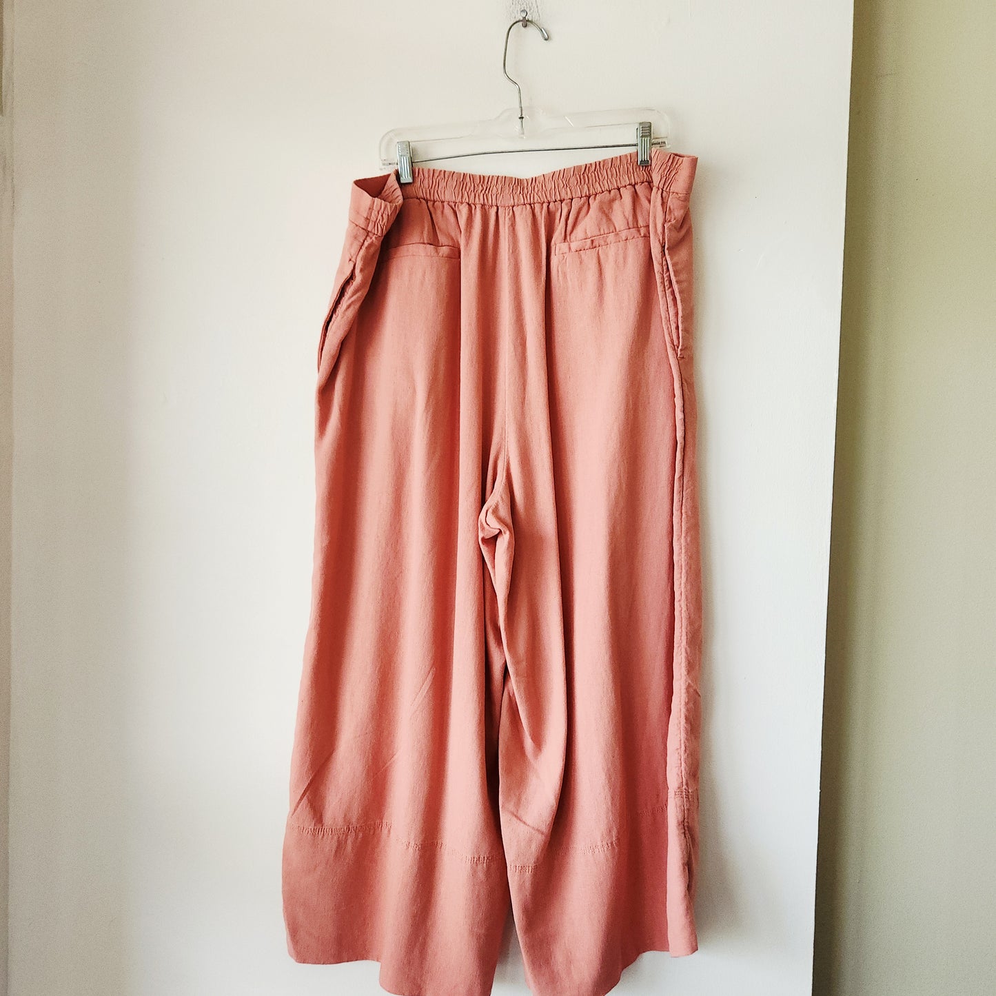 Banana Republic Factory Linen Blend Wide Leg Cropped Pants - XL