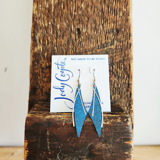 Jody Coyote Earrings with Sterling Silver Ear Wires - New