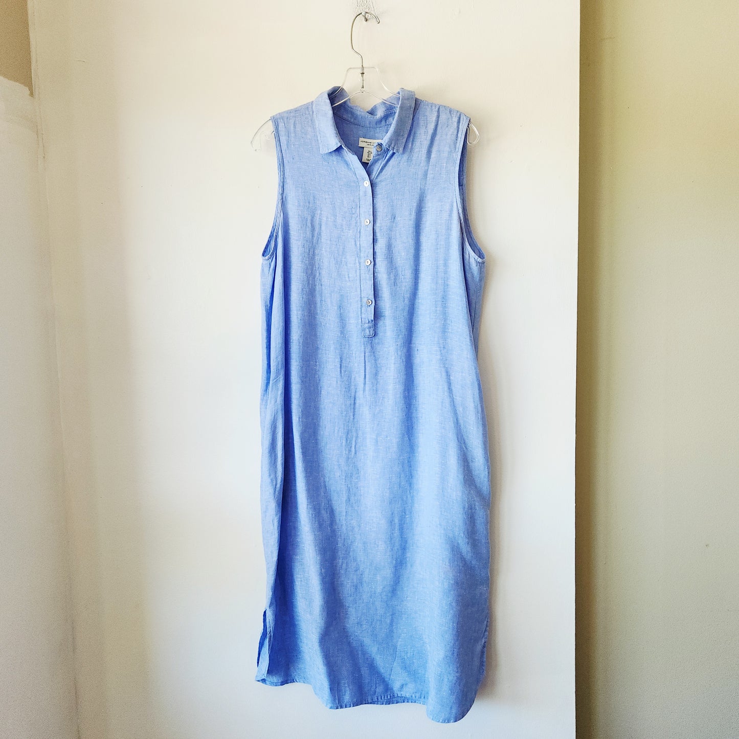 Adrienne Vittadini 100% Linen Sleeveless Dress - L