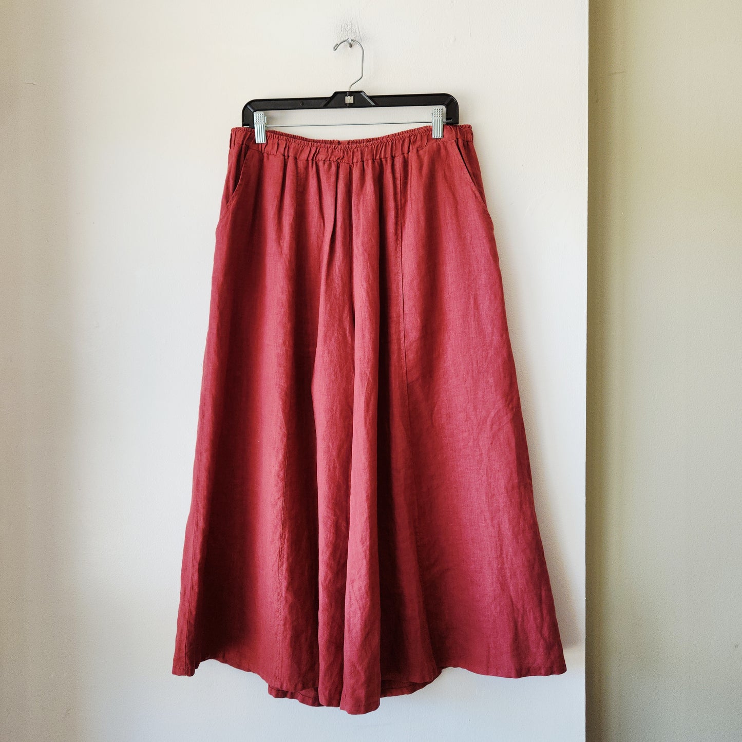 LA Flixsun 100% Linen Wide Leg Pants - L