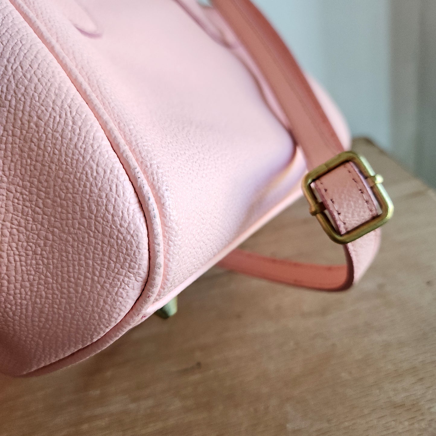 Taschenkinder Pastel Pink Snap Top Purse with Crossbody Strap