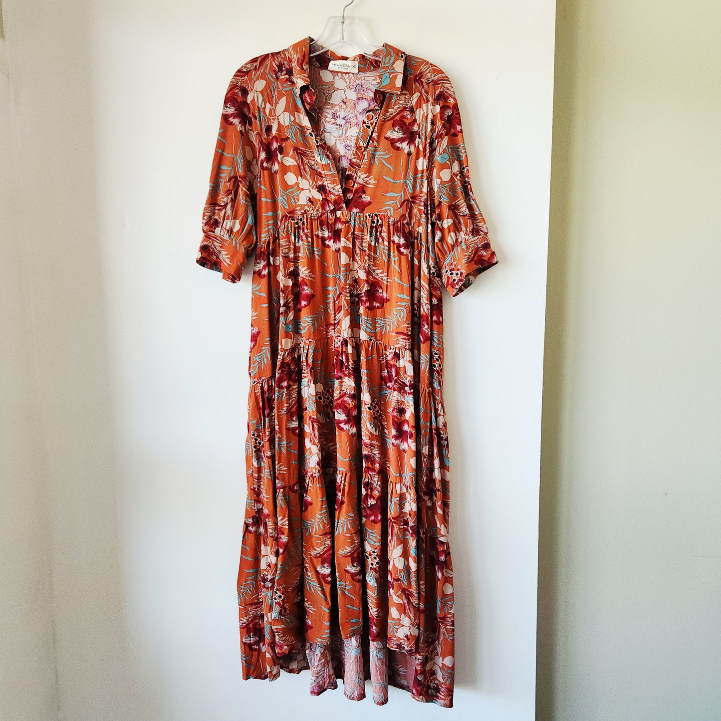 Natural Life Tiered Dress - XS