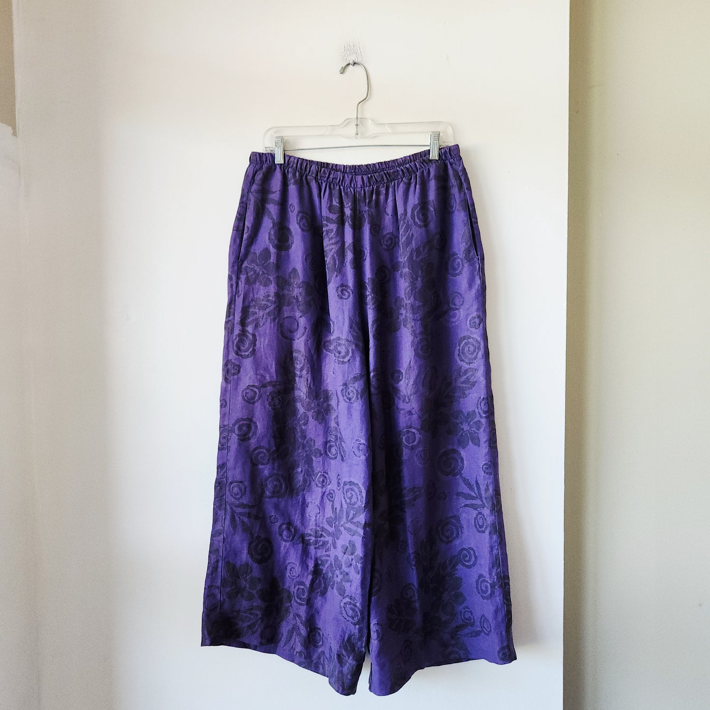 Match Point Wide Leg Pull On Pants - L