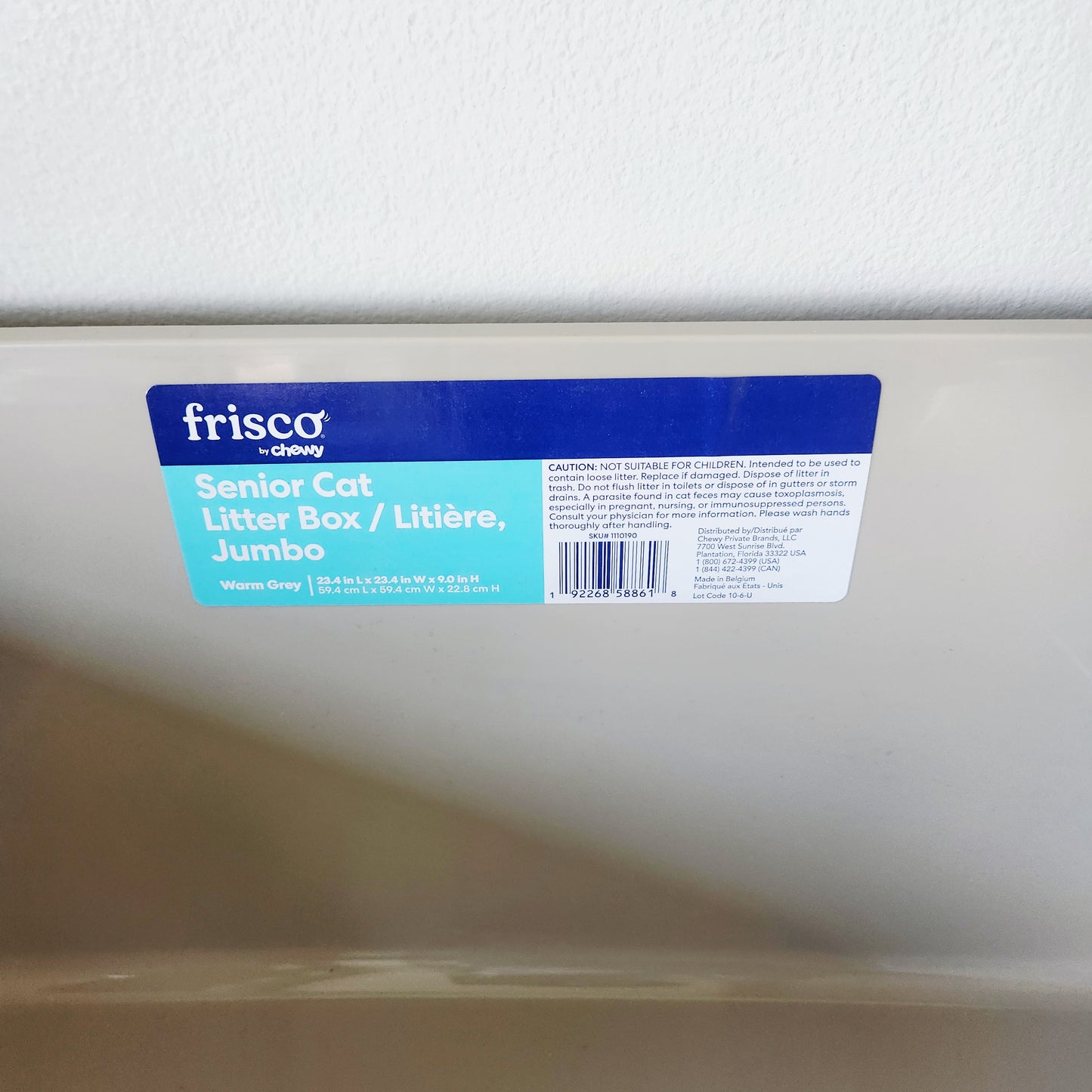 Frisco Senior Cat Litter Box, X-Large, 24-in NEW taken out of box