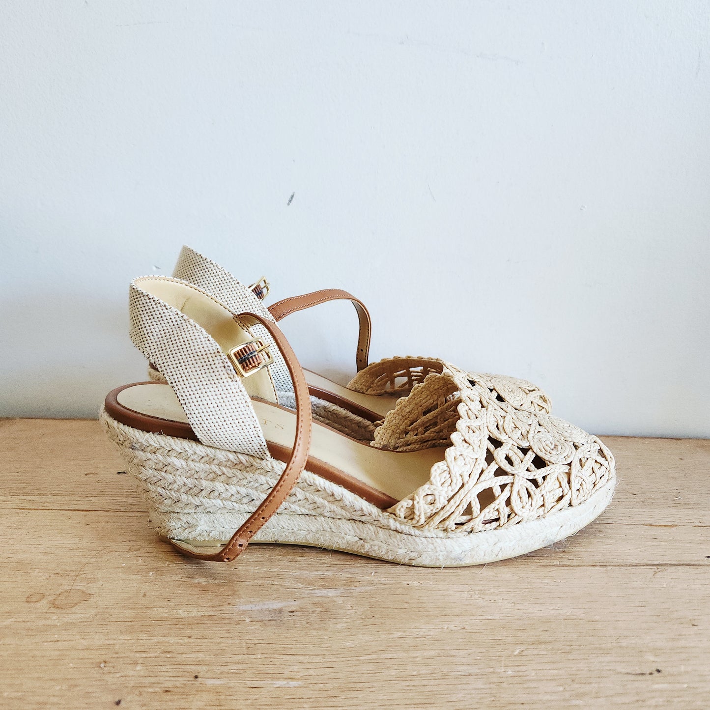 Talbots Espadrille Wedges - size 7.5