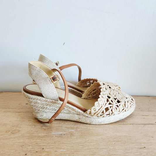Talbots Espadrille Wedges - size 7.5