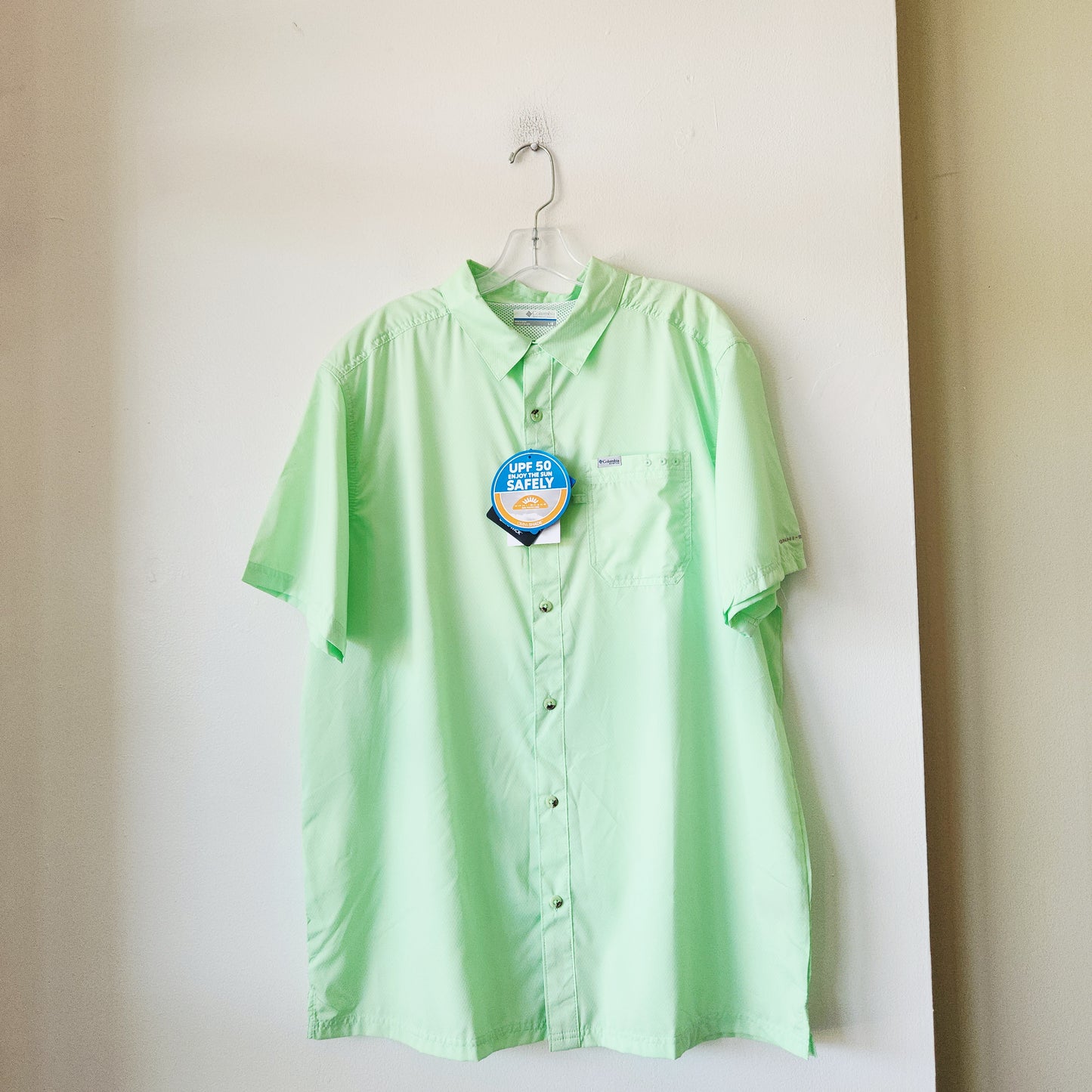 Columbia UPF50 Omni-Shade Button Up Shirt - L - New