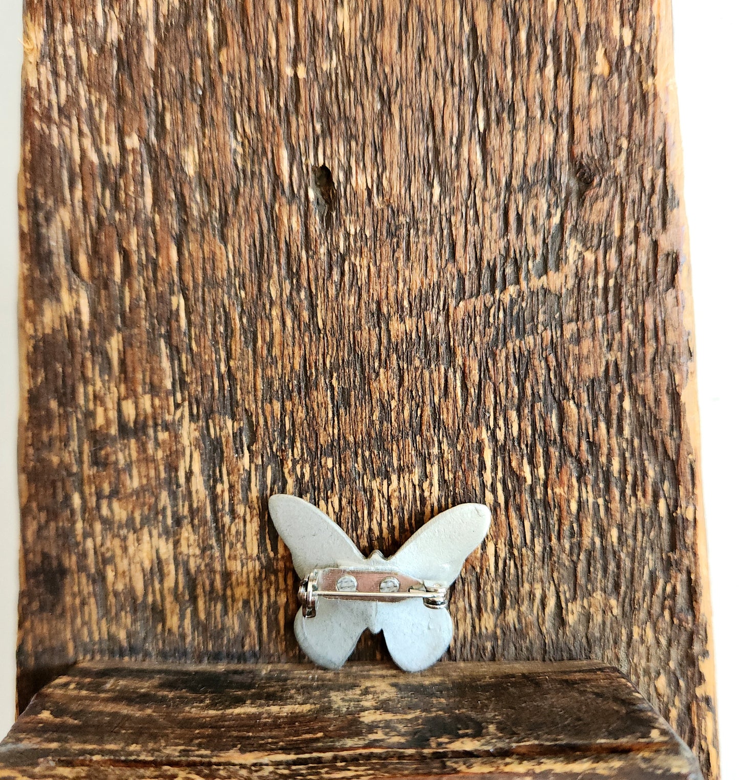 Vintage Pewter Butterfly Pin