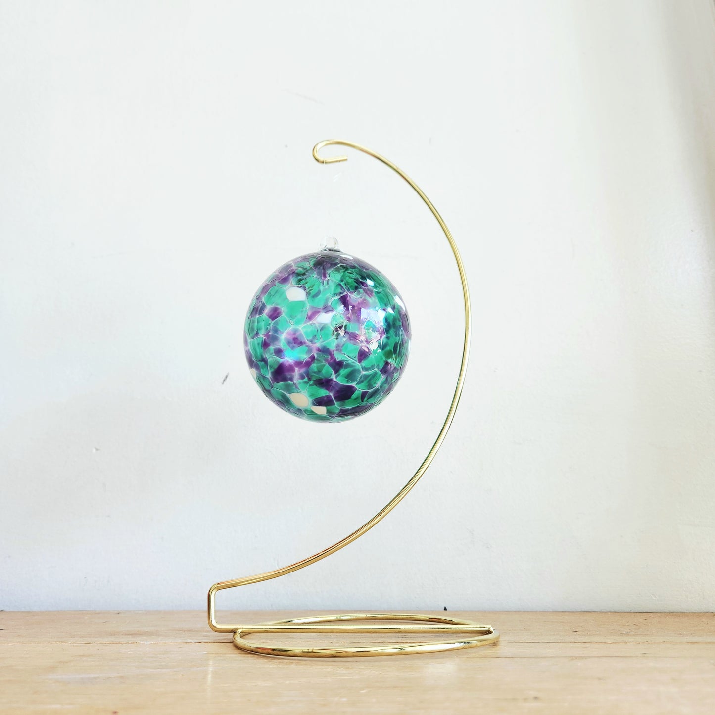 Glass Hanging Orb with Stand