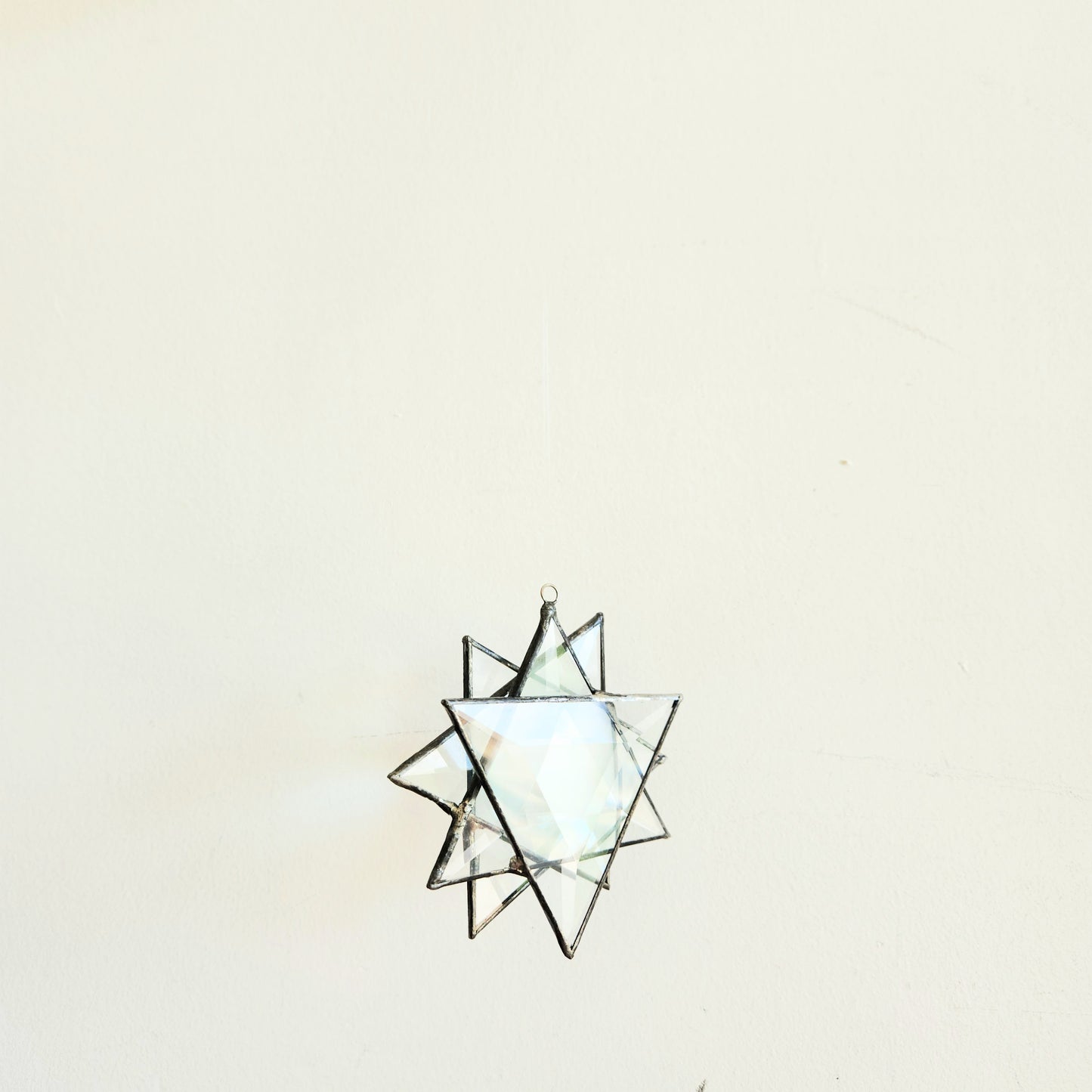 Handcrafted Stained Glass Moravian Star Sun Catcher
