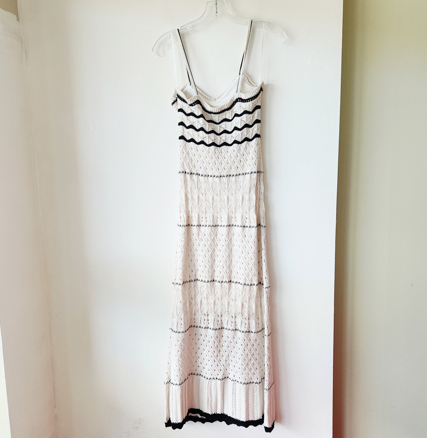 Olive + Oak Crochet Maxi Dress - M
