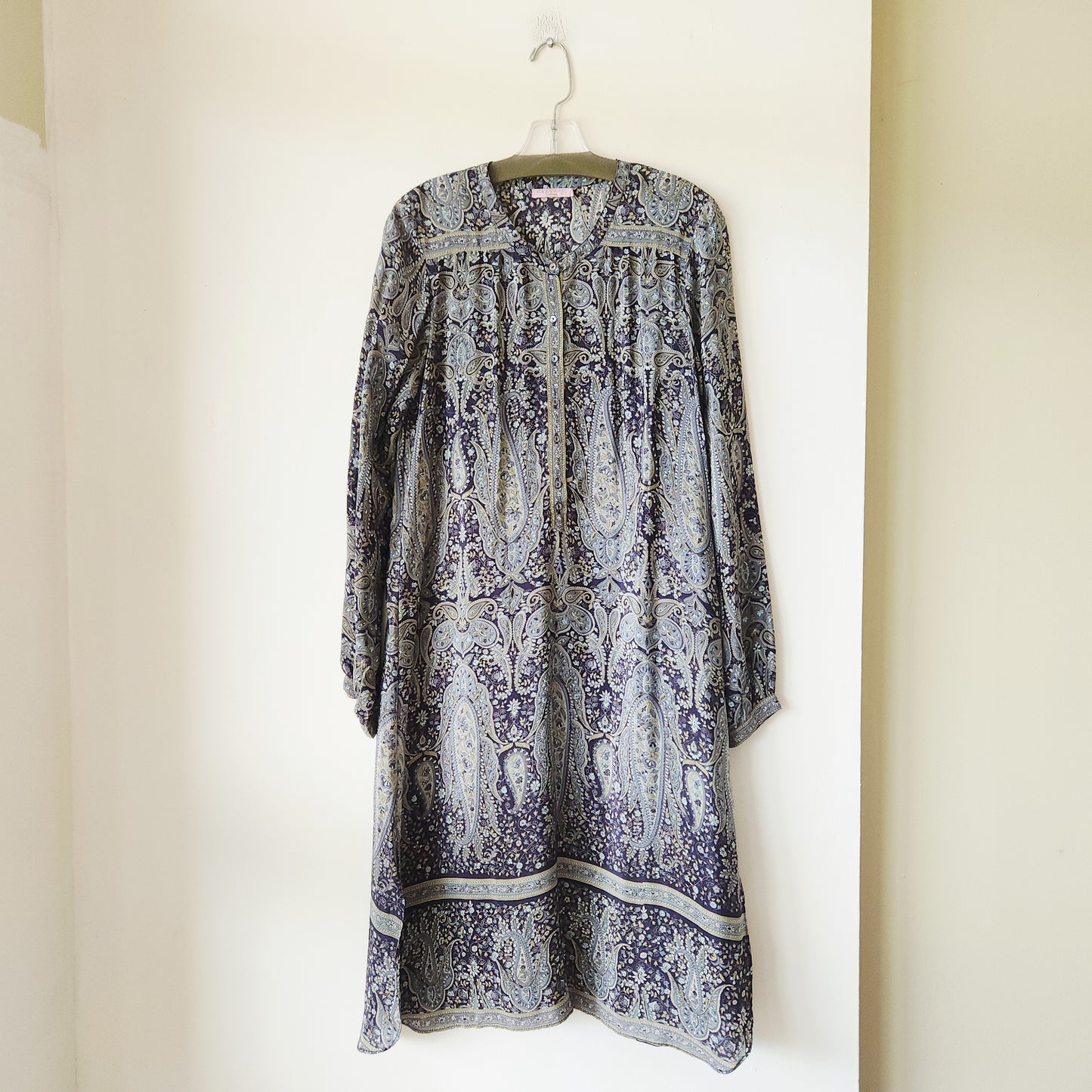 Calypso Saint Barth 100% Silk Loose Fit Tunic Dress - S