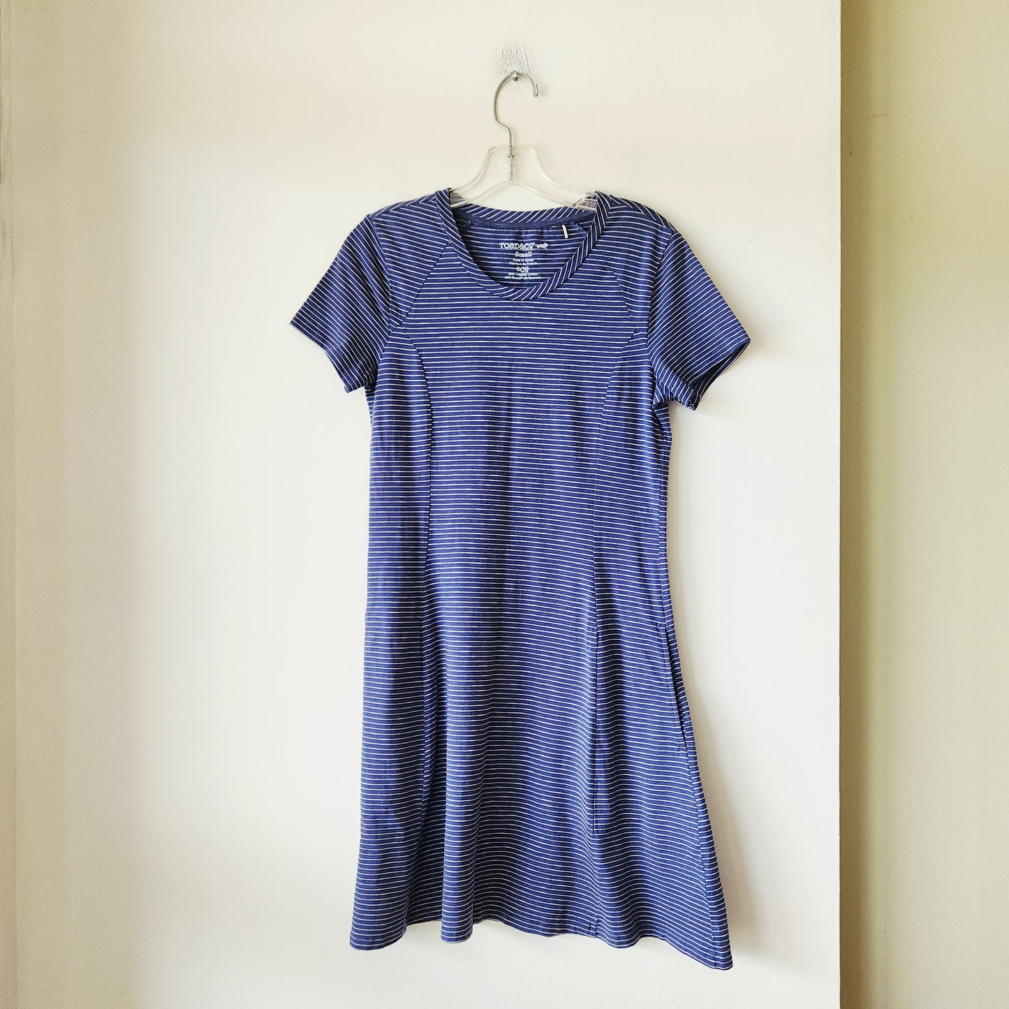 Toad & Co Organic Cotton Striped Jersey Dress - S
