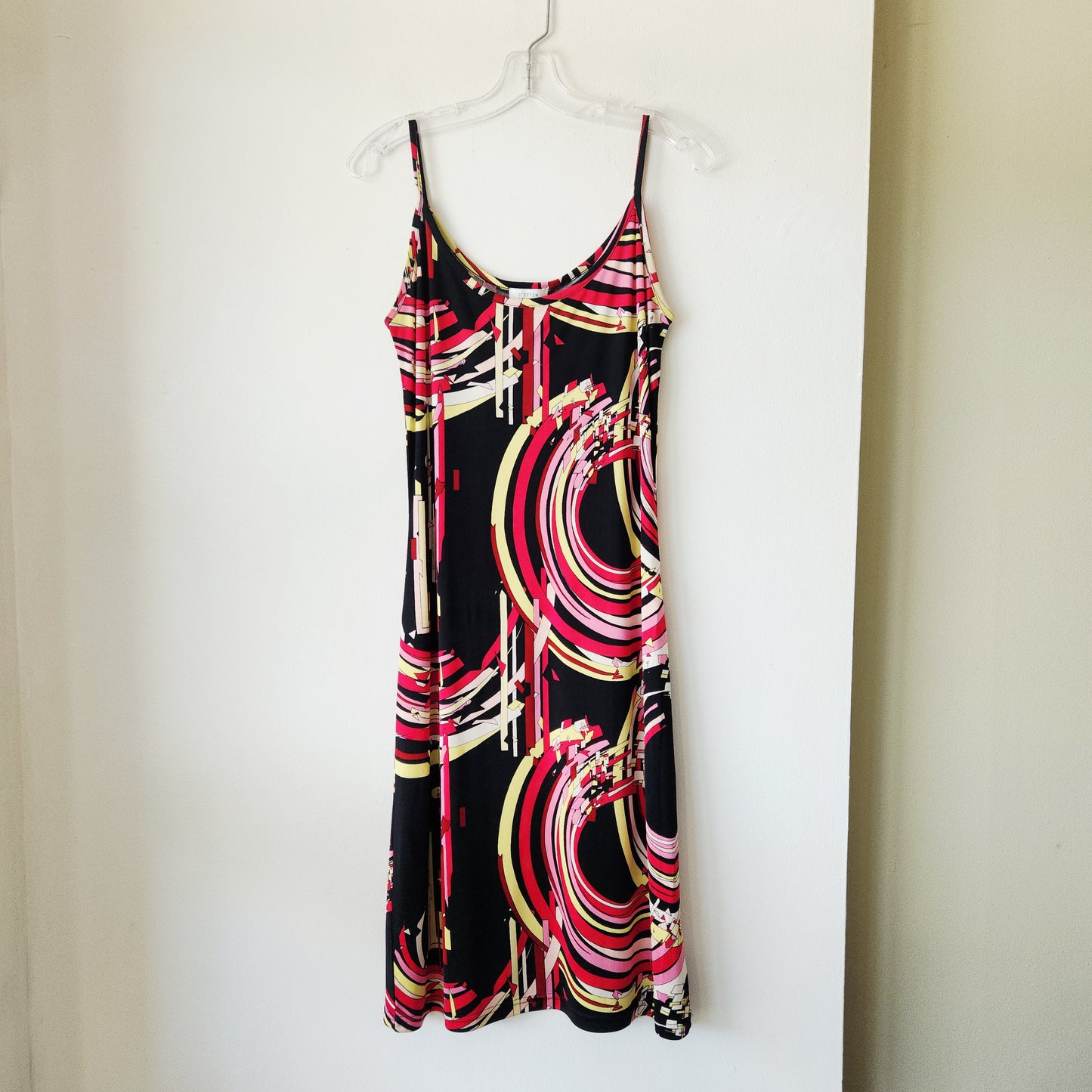 Vintage 90s Steffen Schraut 100% Silk Psychedelic Print Dress - size 40