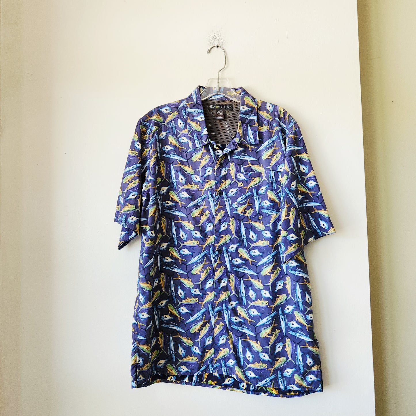 Ex Officio Fish Motif Shirt - M