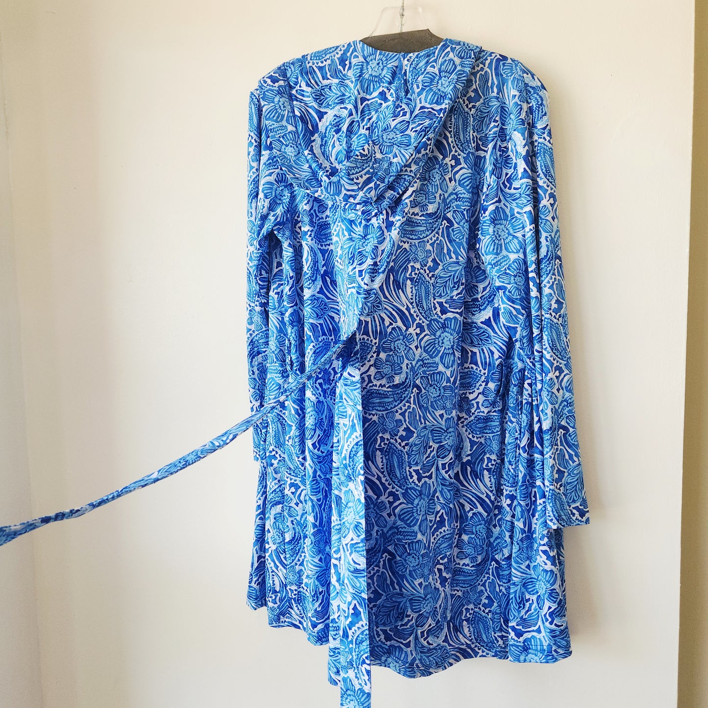 Rip Skirt Swim Cover Up with Hood & Sash Belt - XS/S
