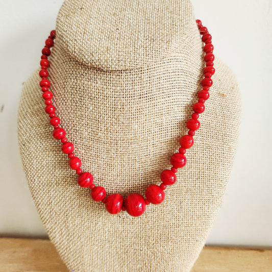 Red Bead Necklace