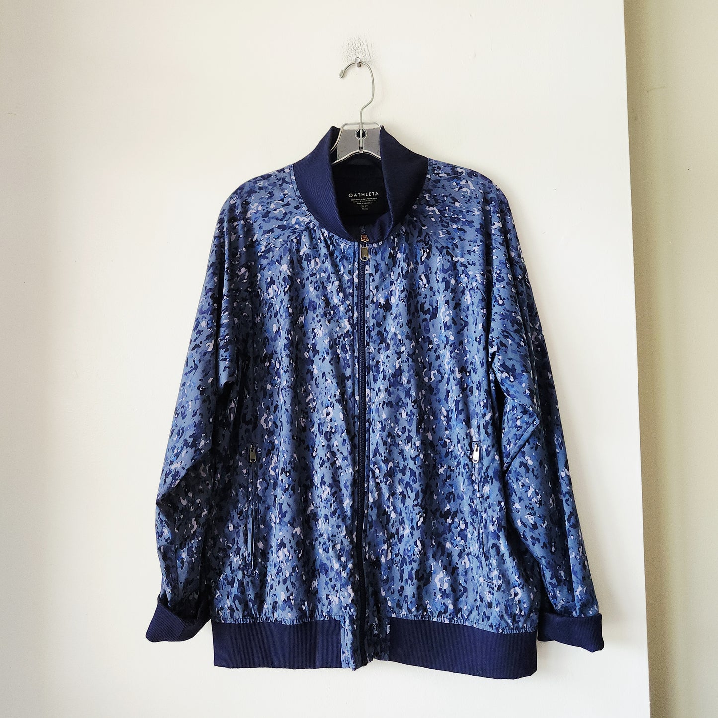Athleta Navy Bomber Style Active Jacket - XL