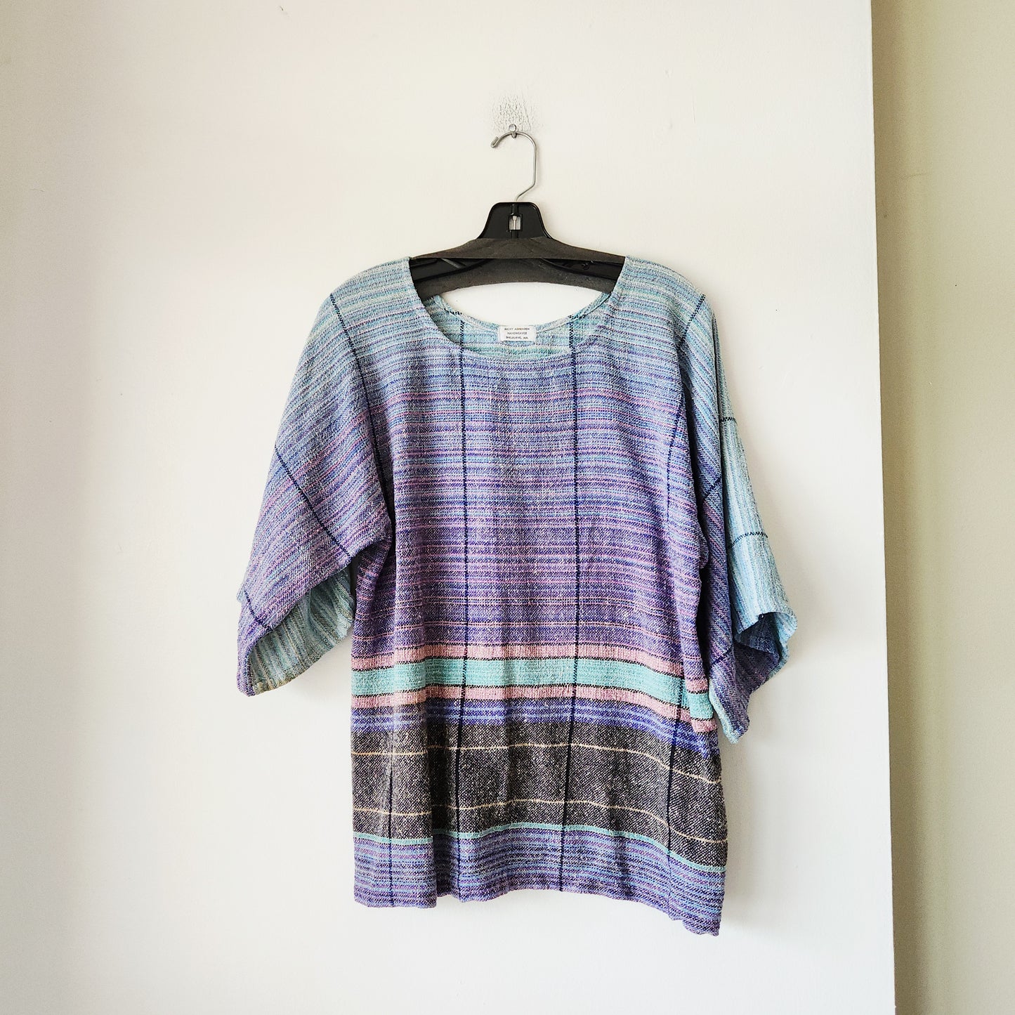 Vintage Becky Ashenden Handweavers Top - approx S - Shelburne, MA