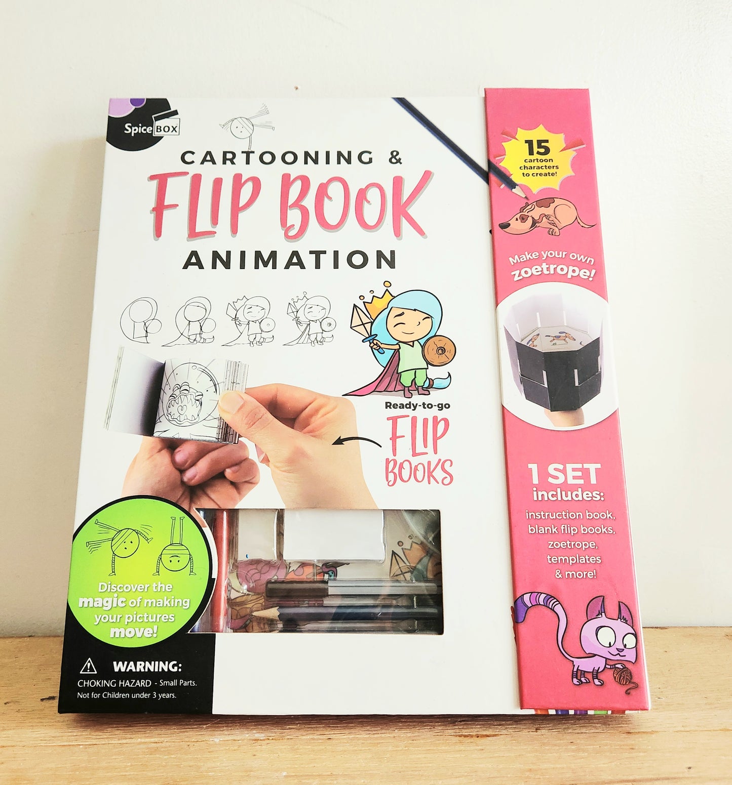 Cartooning & Flip Book Animation Drawing Kit