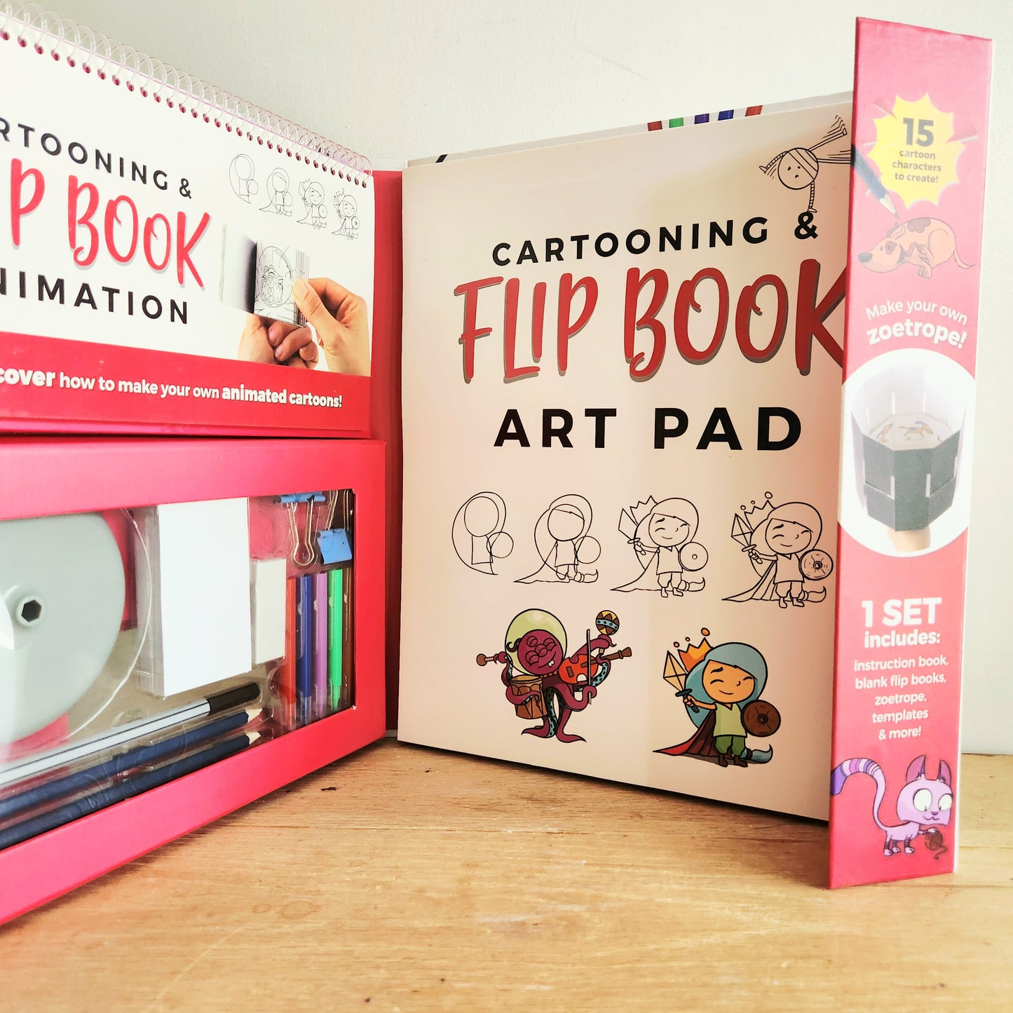 Cartooning & Flip Book Animation Drawing Kit