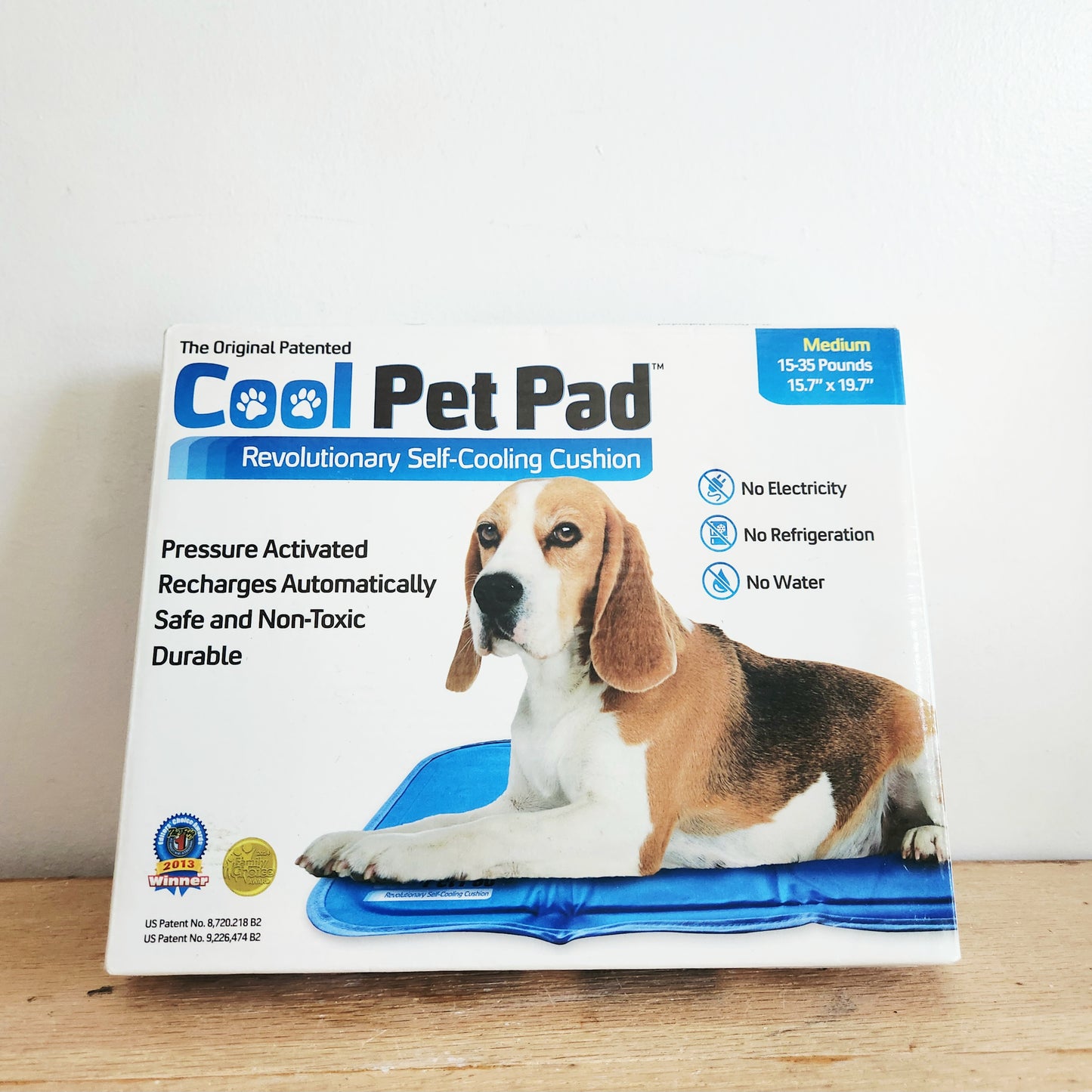 Cool Pet Pad Revolutionary Self-Cooling Cushion Medium 15-35lbs NEW
