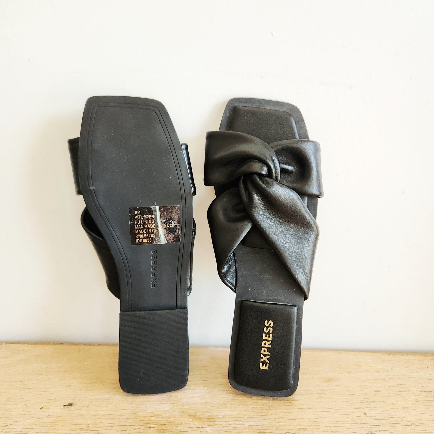 Express Square Toe Flats - size 6M