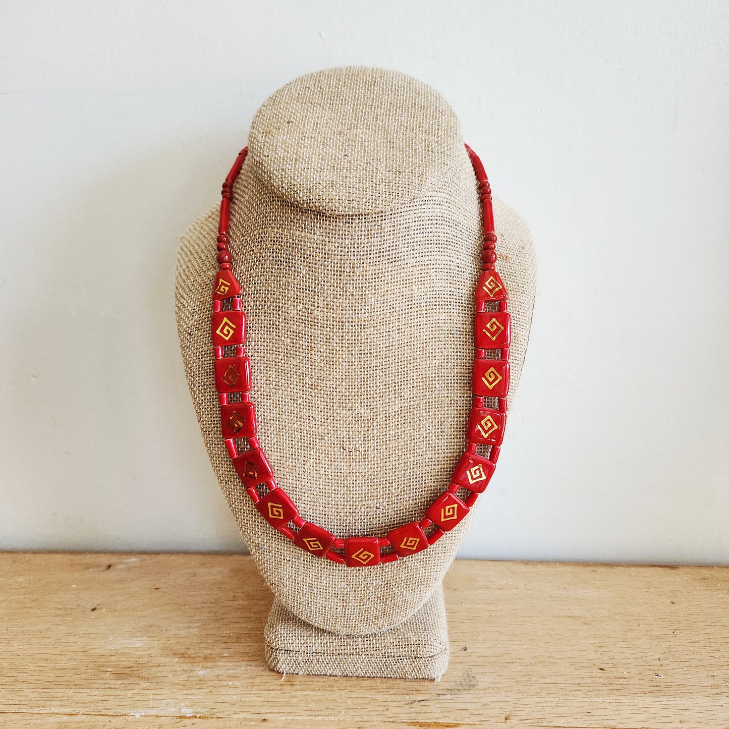 Vintage Necklace with Spirals