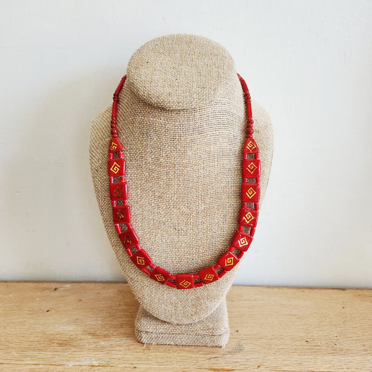 Vintage Necklace with Spirals