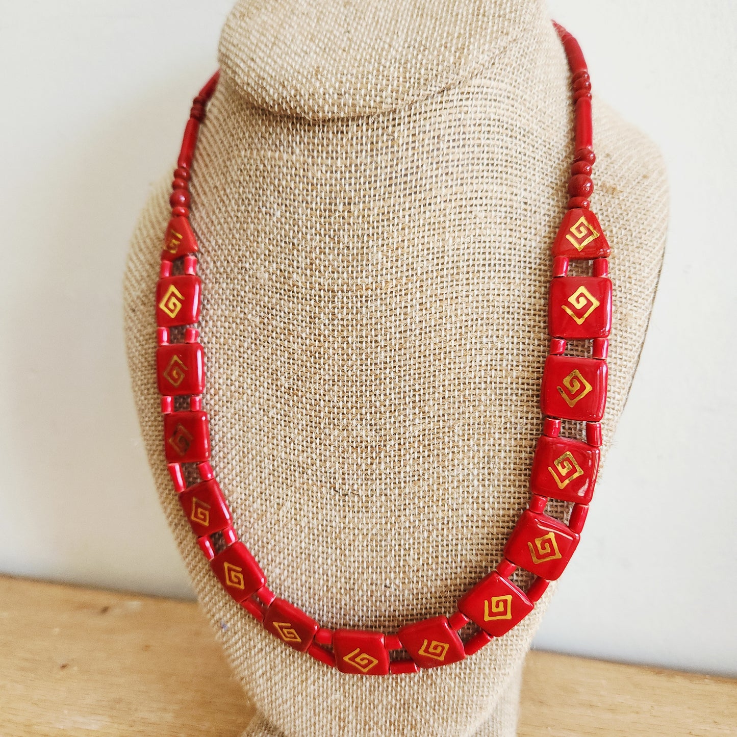 Vintage Necklace with Spirals