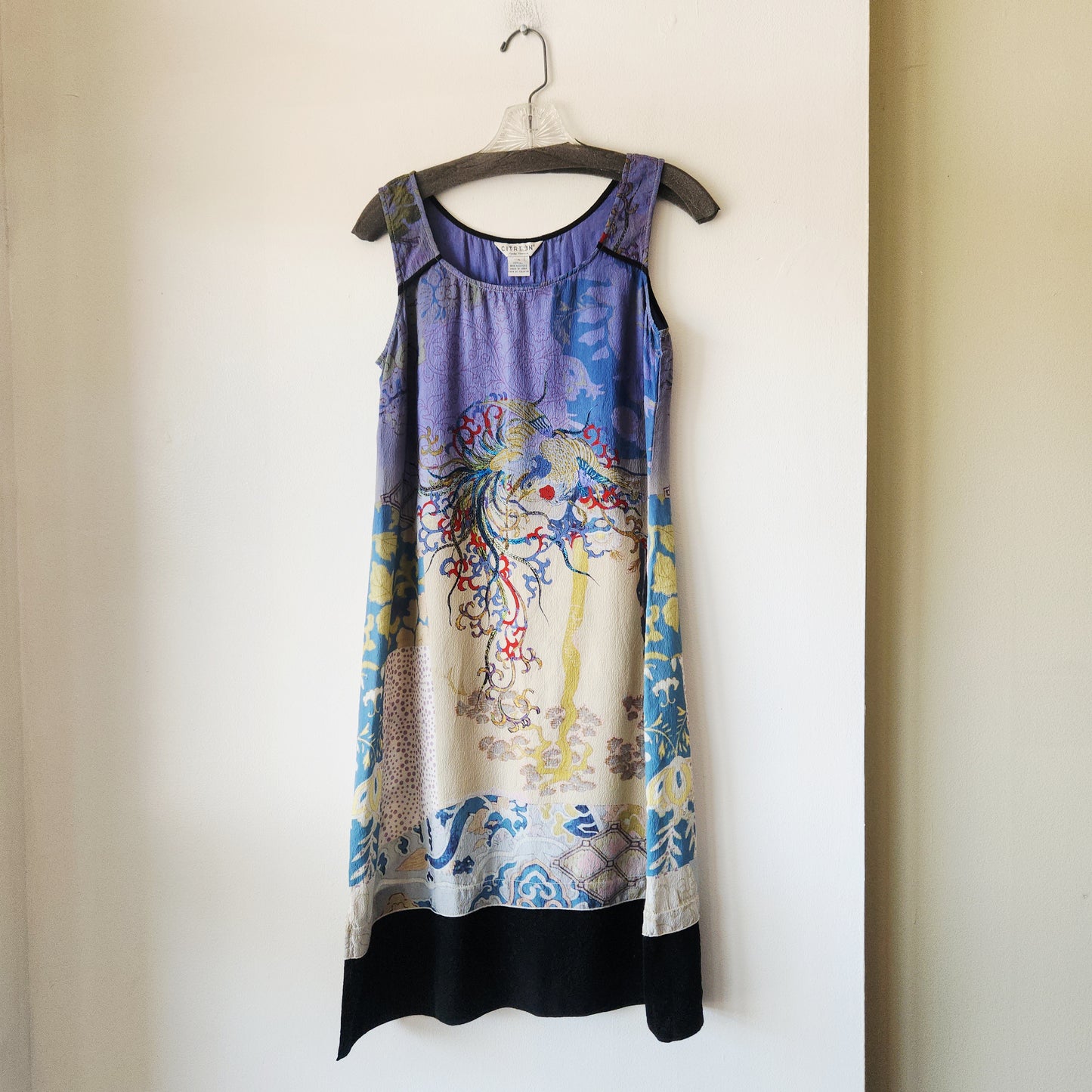 Citron 100% Silk Sleeveless Dress - S