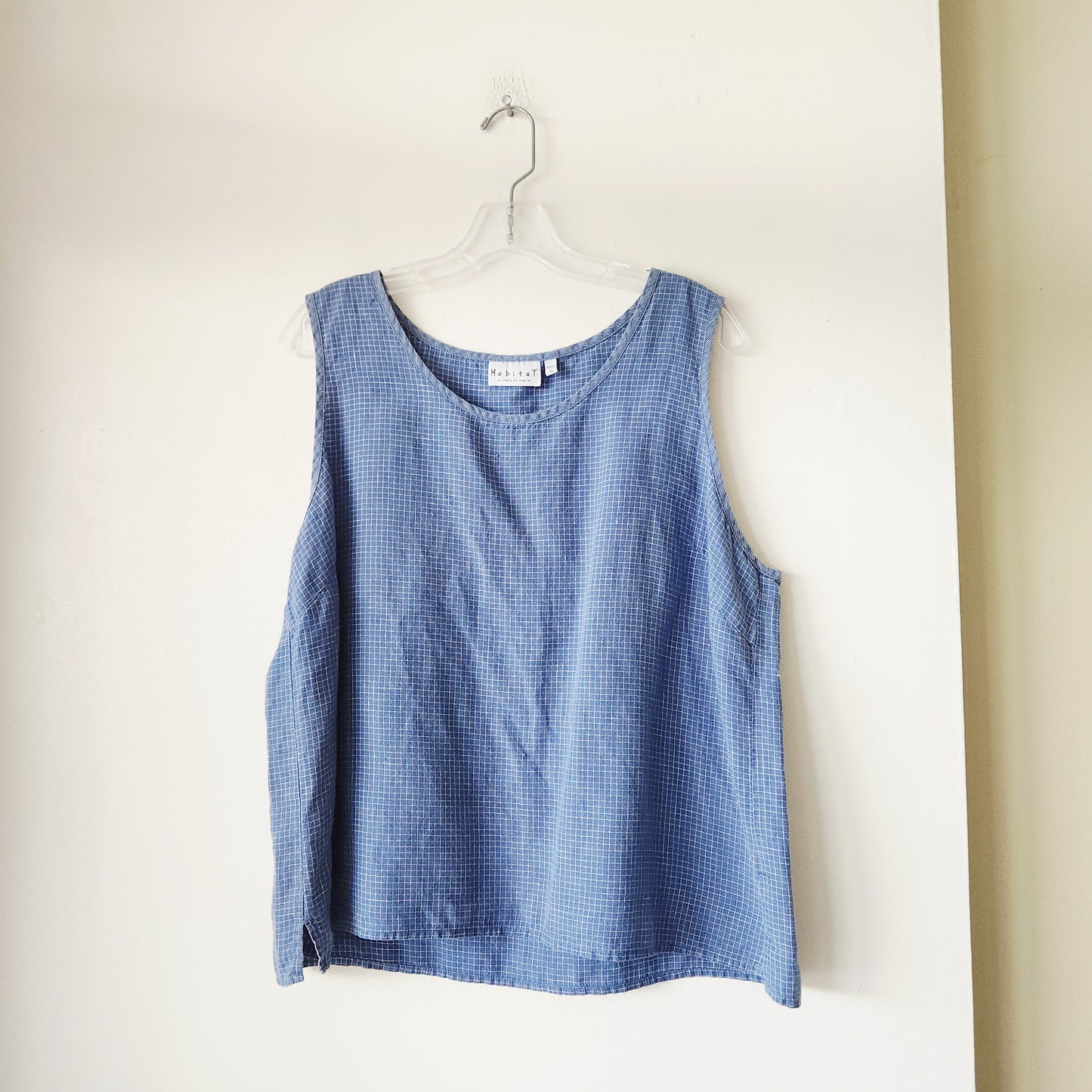 Habitat 100% Linen Boxy Sleeveless Top - XL