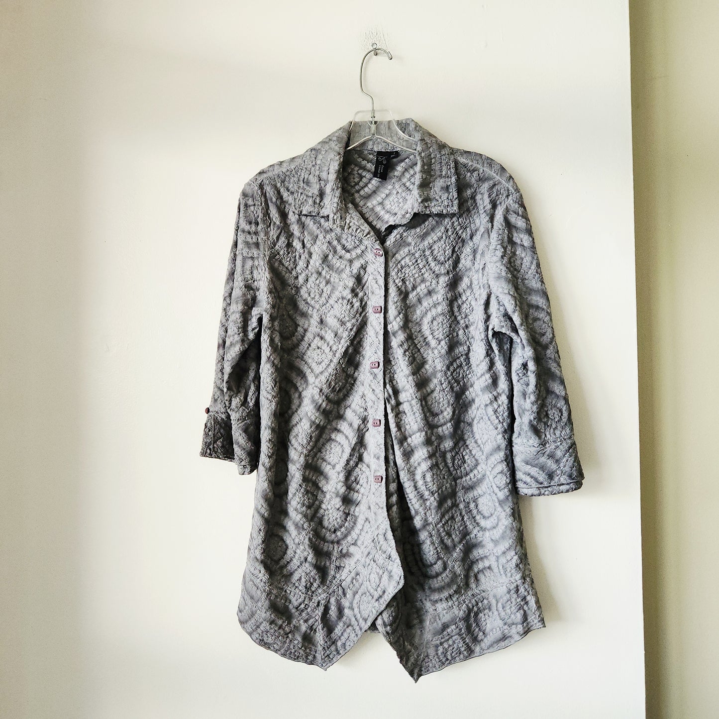 Focus Casual Life 100% Cotton Top with Buttons - S