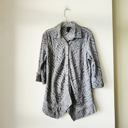 Focus Casual Life 100% Cotton Top with Buttons - S
