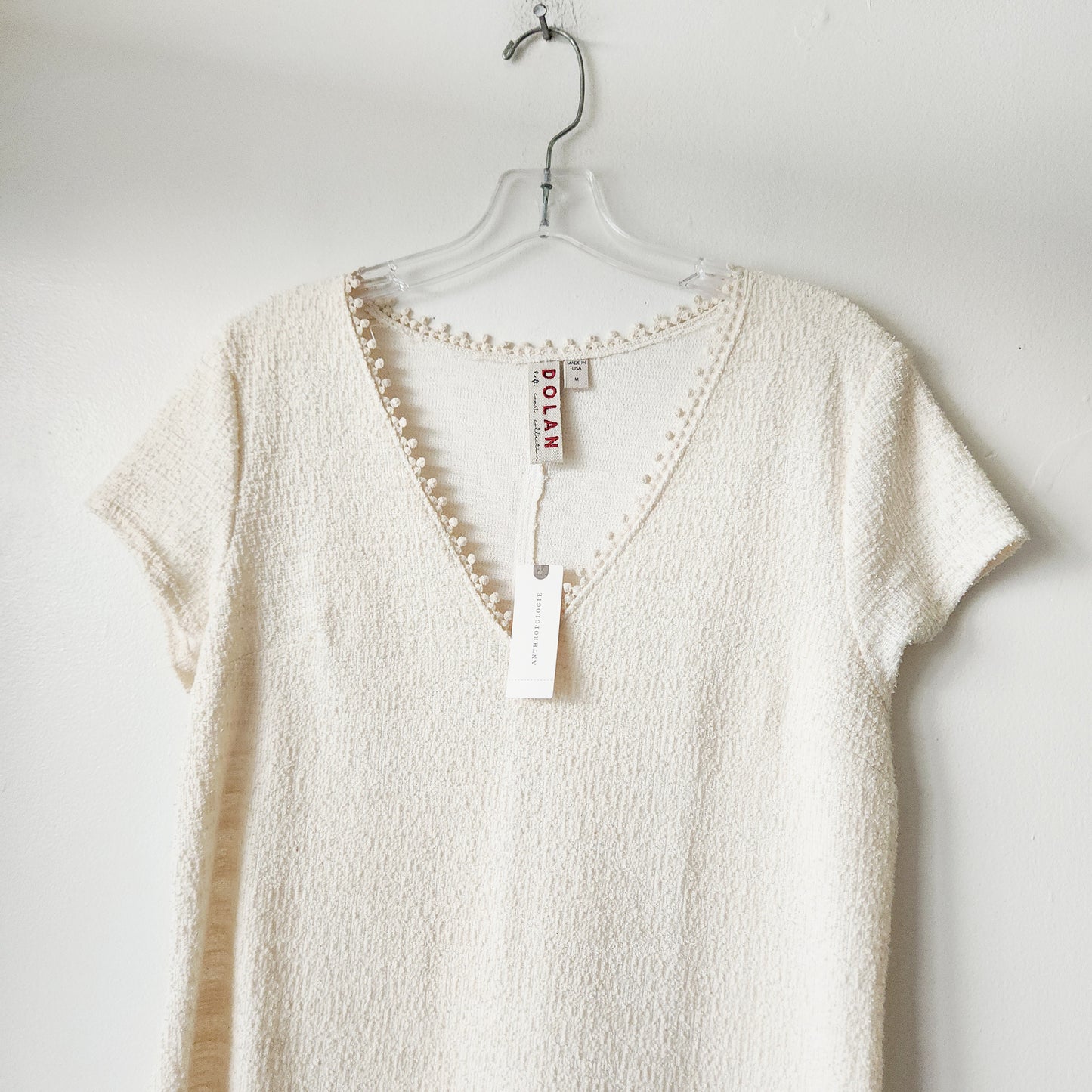Dolan Textured Dress with Tassle Detail - M - New