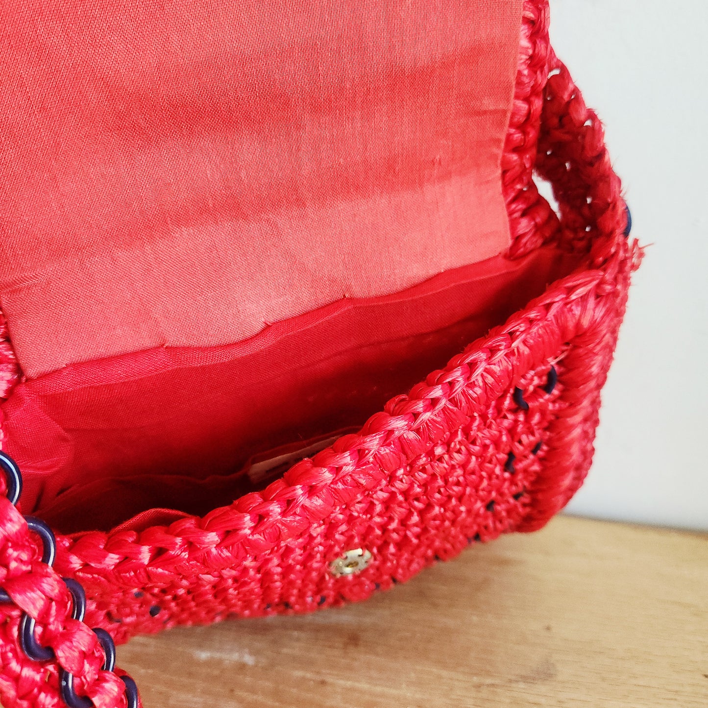 Vintage Woven Purse with Fringe
