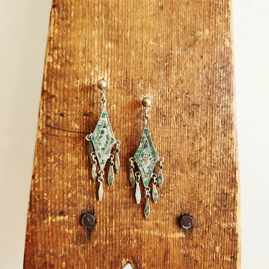Stud Earrings with Dangles - Mexico
