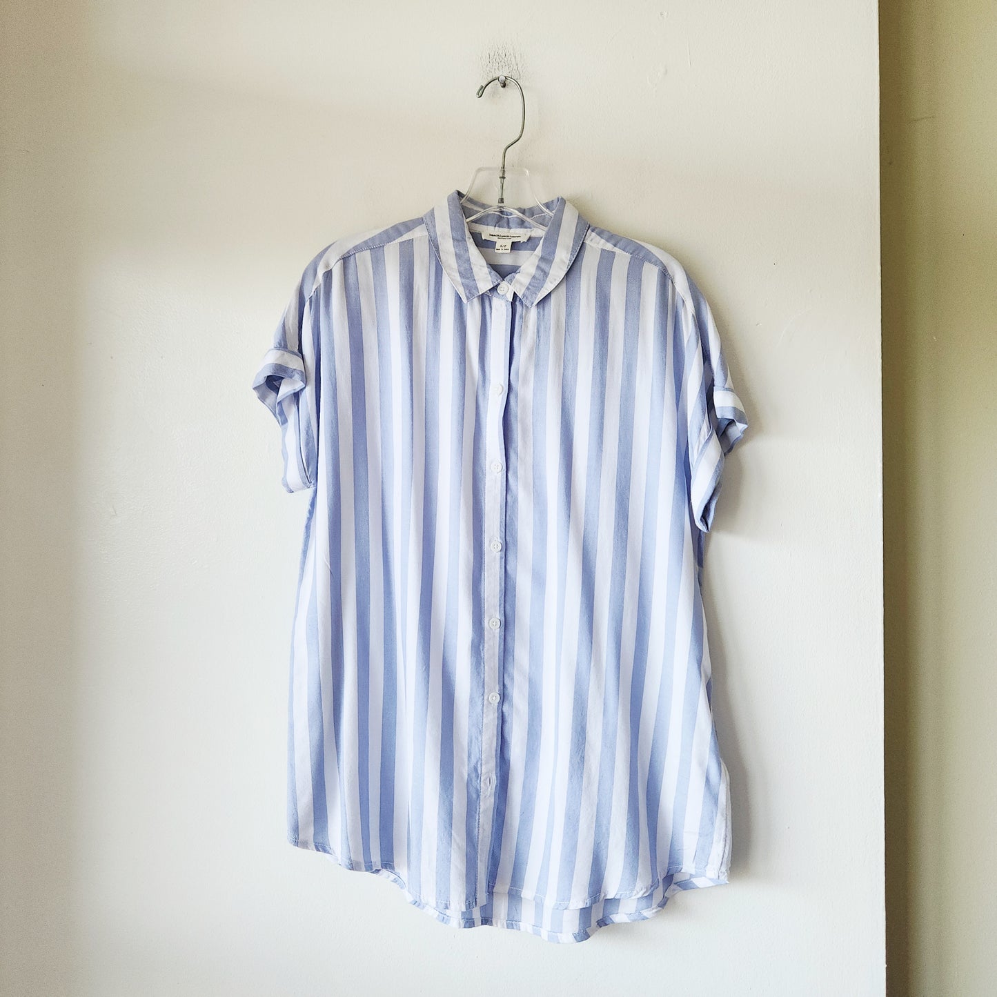 BeachLunchLounge Oversized Striped Button Up Shirt - S