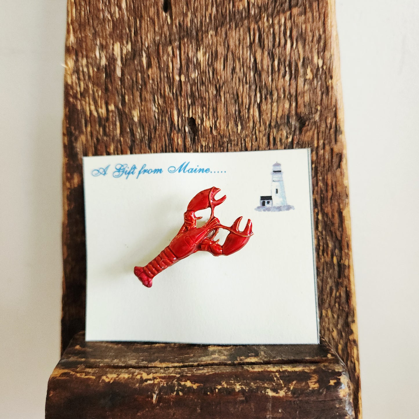 Hand Painted Lobster Pin