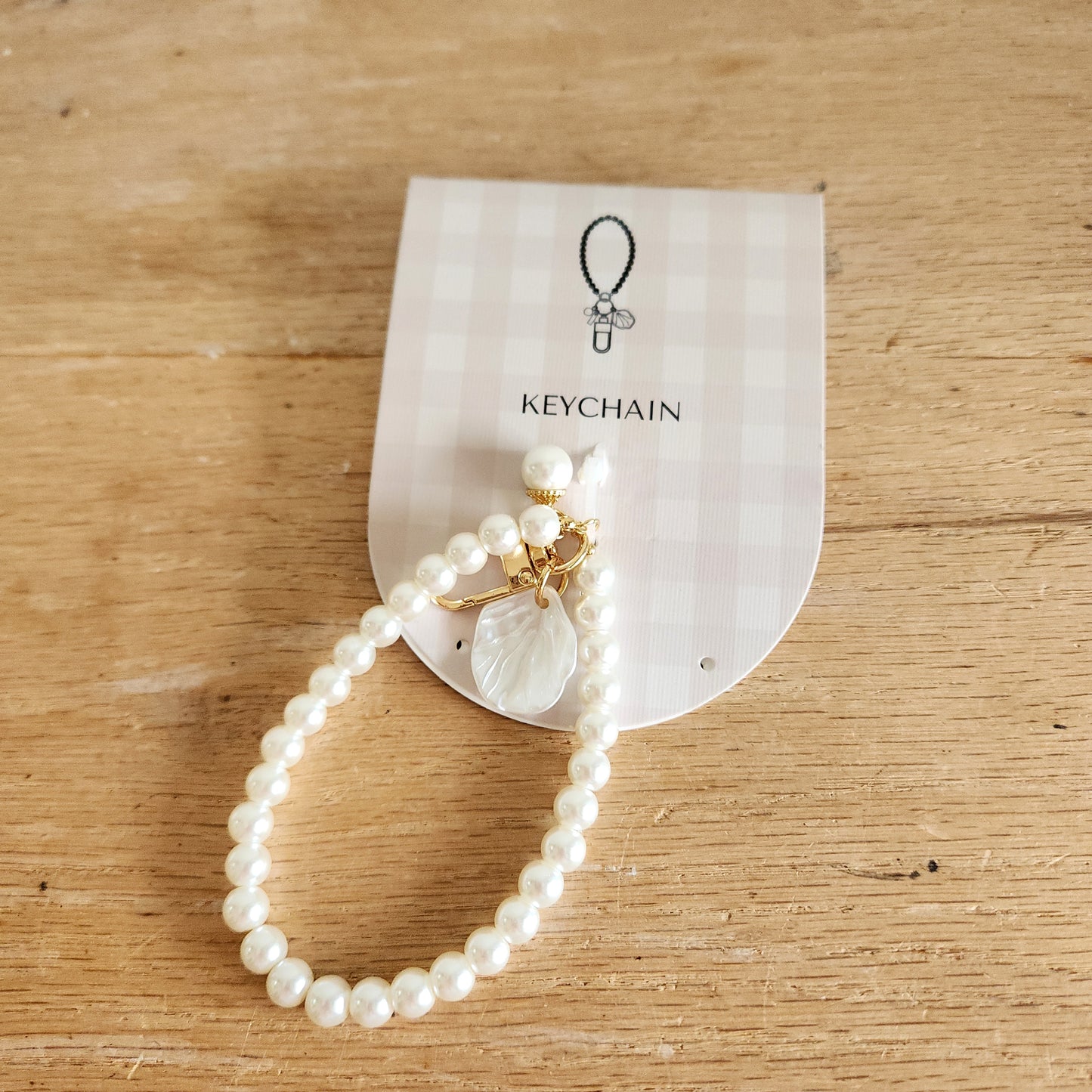 Faux Pearl Keychain - New