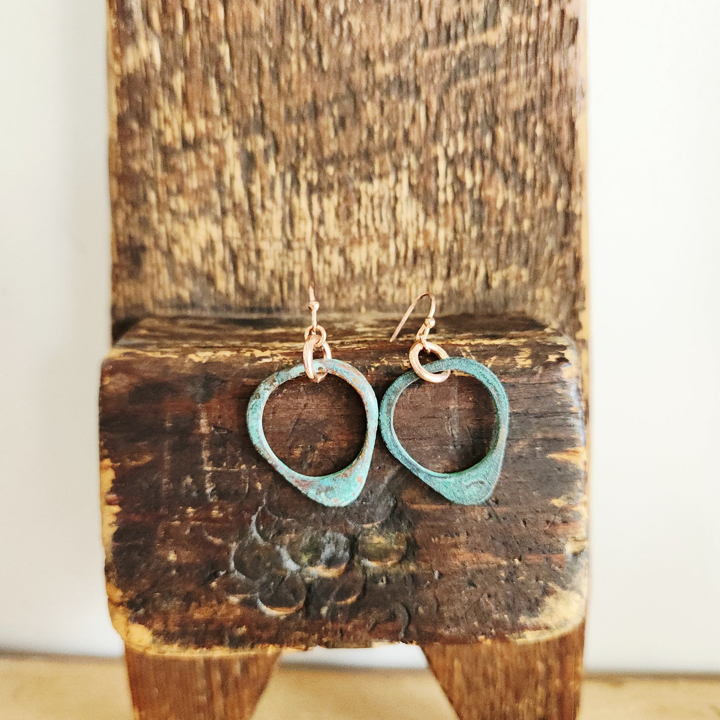Copper Patina Earrings