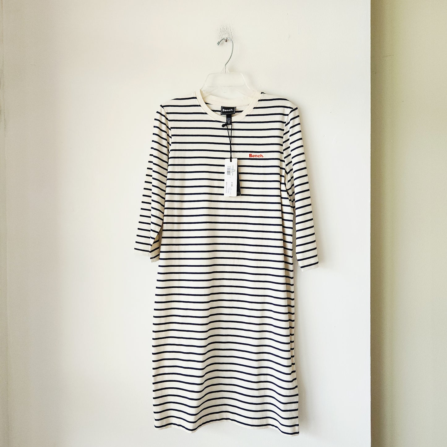 bench. 100% Cotton Striped Dress - XS - New